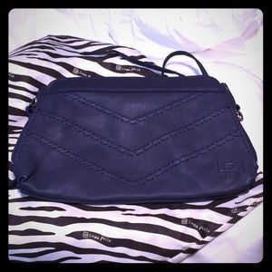 Linea Pelle Navy Clutch