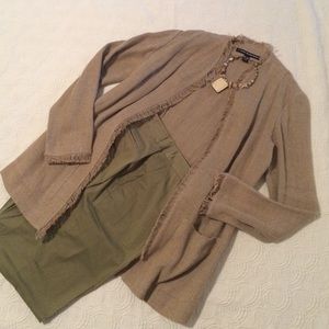 Ellen Tracy Burlap Style Cardigan