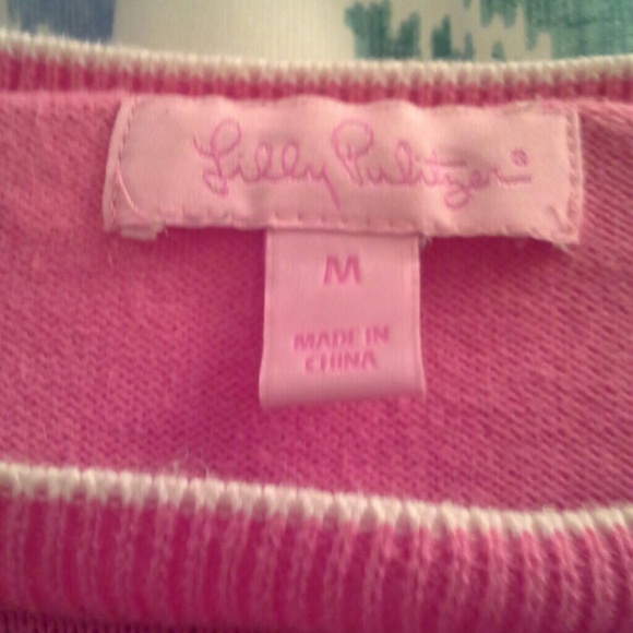 Lilly Pulitzer pink sweater - Picture 2 of 4