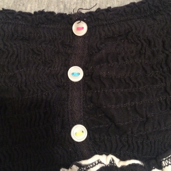 black and white stripped tube top - Picture 2 of 3