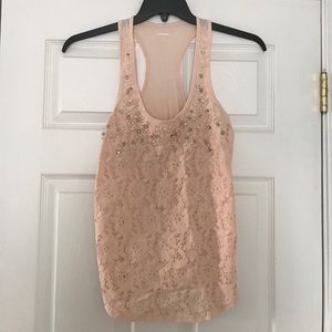 Express beaded lace top