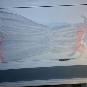 Girls Linen White Dress