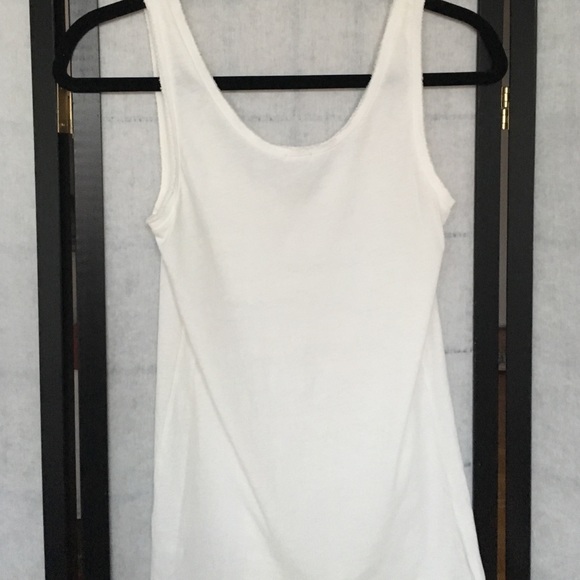 ❌SOLD❌ J. Crew White Ruffle Tank - Picture 3 of 4