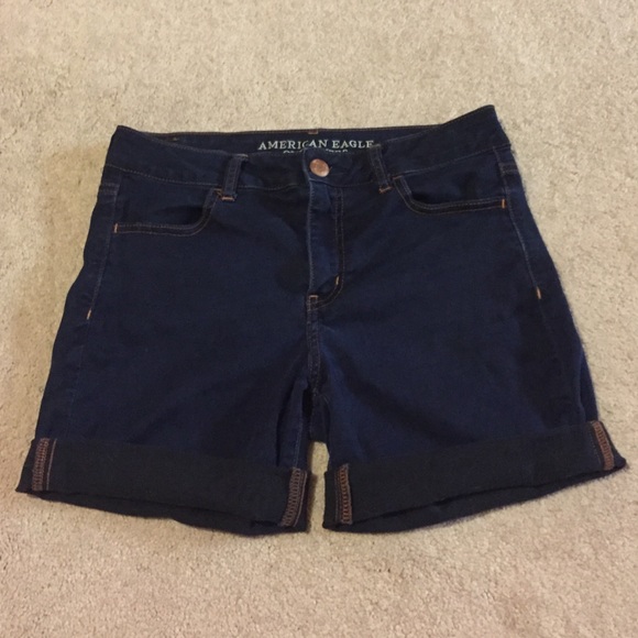 High Rise Midi Shorts