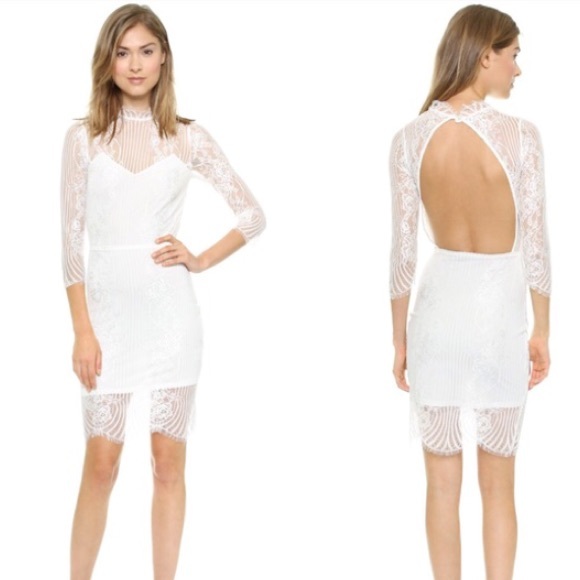 🍓 SOLD 🍓 For Love & Lemons White Lace Dress - Picture 2 of 3