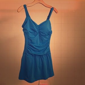 Jantzen bright blue bathing suit
