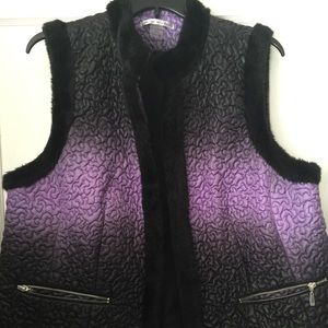 Purple and black vest - Peter Nygard