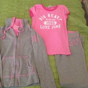 Victoria's Secret pink hoodie bundle