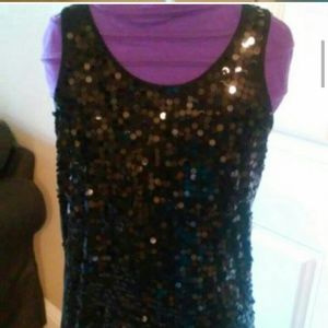 Sequin tank top