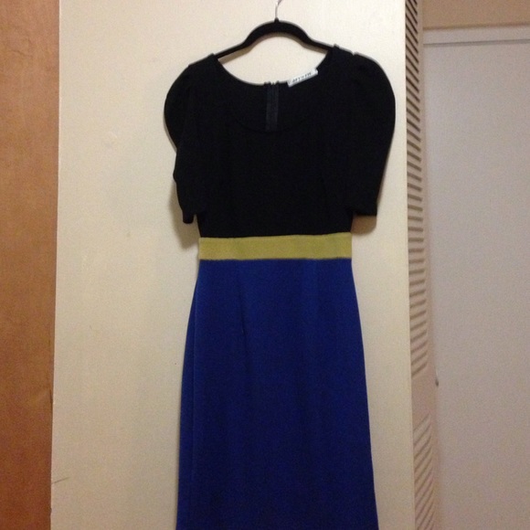 Colorblock body con dress