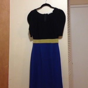 Colorblock body con dress