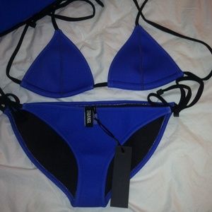 Triangl discontinued Malibu blue bikini