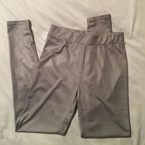 Silver leggings. NWOT.
