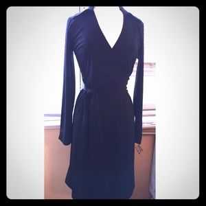 Black Express Wrap Dress
