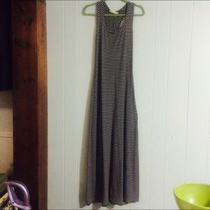 Black and white stripe maxi