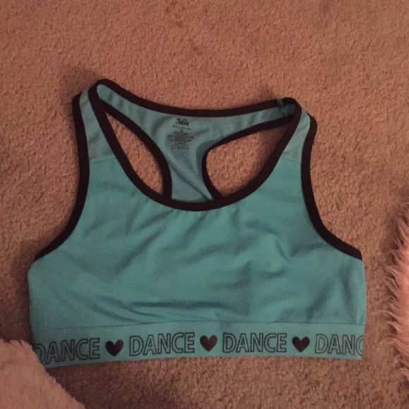 NEW Blue and black sports bra