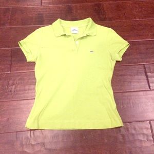 Lime green Lacoste polo