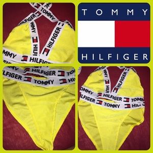 yellow tommy hilfiger swimsuit