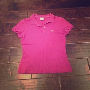 Purple Lacoste Women's Polo