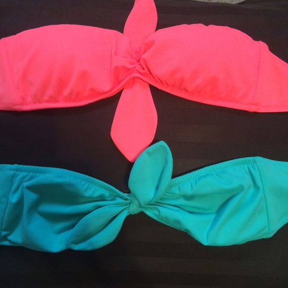 Victoria Secret 2 for 1 bandeau bikini tops!