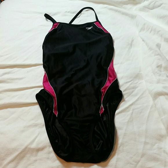 Pink and black NWT speedo.