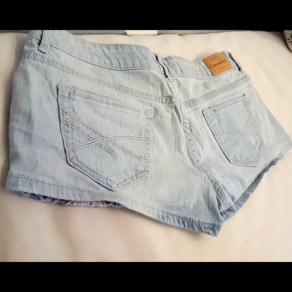 Aeropostale Lace Denim Shorts - Picture 2 of 4