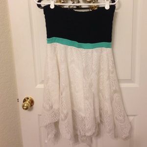 Flirty strapless dress