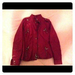 Faux leather jacket