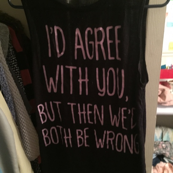 Wet Seal Quote Muscle Tee