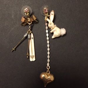 Betsey Johnson Snow Bunny Earrings