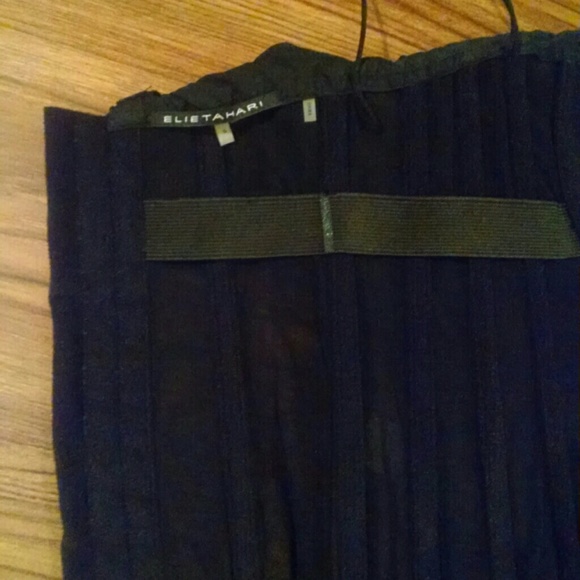 SOLD Elie Tahari Blk/Gold Bustier - Picture 3 of 4