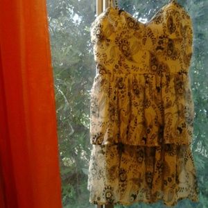 Off white spaghetti strap dress