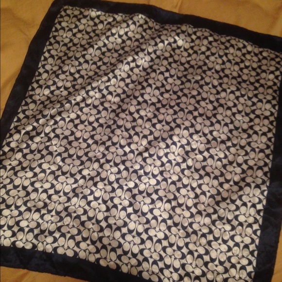 Coach logo square scarf