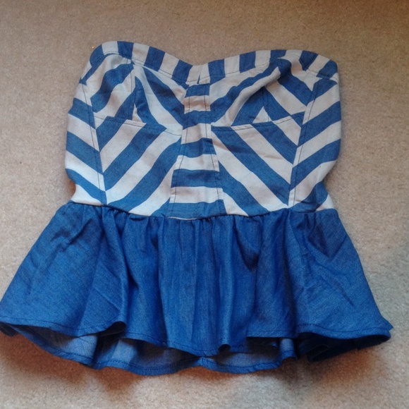 strapless cute top