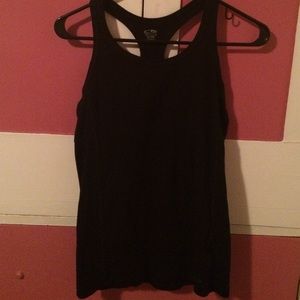 A racer back athletic tank top.