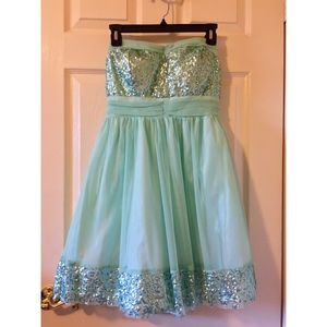 Winter Formal/ Prom Tiffany Blue Dress