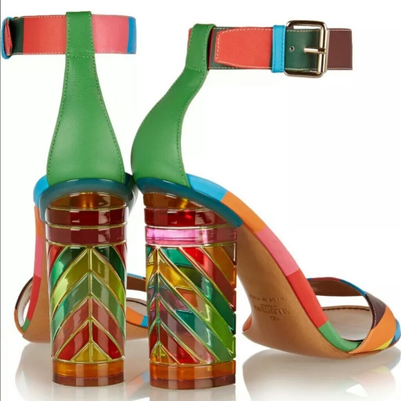 **SOLD**Valentino Plexiglas Heeled Sandals - Picture 2 of 4
