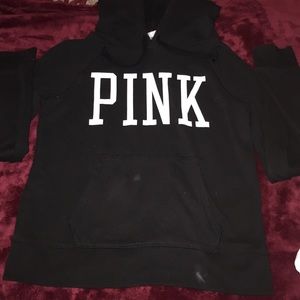 VS Pink hoodie. Black. Size M.