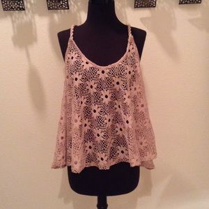 Knit Crochet Top (NWOT)