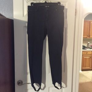 Denim, stirrup jeans