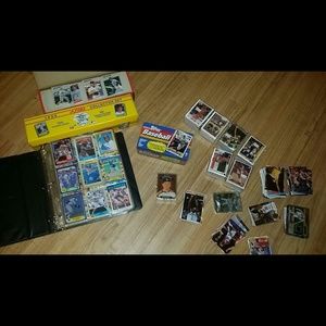 Baseball and basketball cards hundred and hundreds