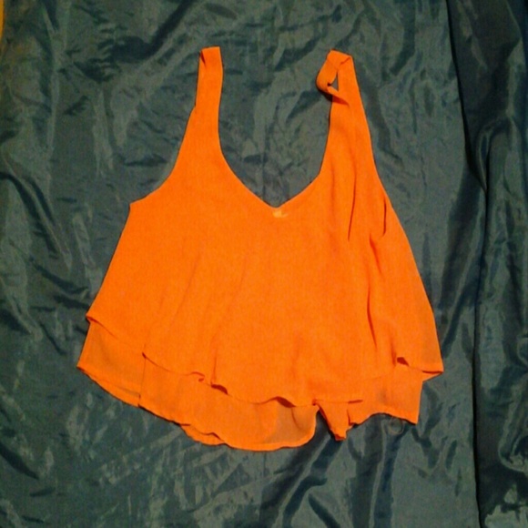 Coral crop top