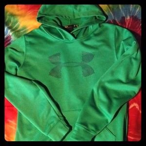 Green UA hoodie