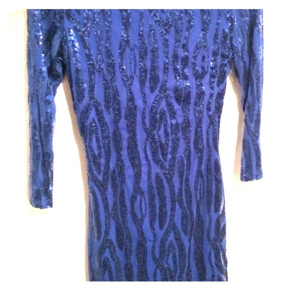 Akira Black Label backless sequin dress