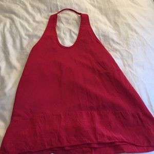 BCBG red tank top w/ low back