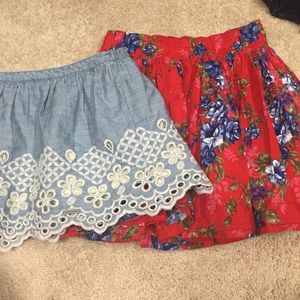 2 Abercrombie skirts!