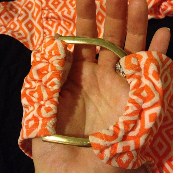 Orange tribal swimsuit - Picture 2 of 4