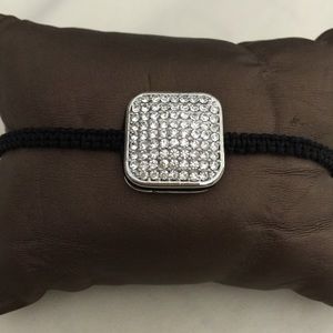 Sterling silver Crystal square bracelet