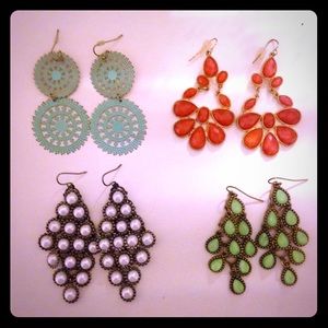 Bundled Colorful Drop Earrings!