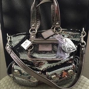 Coach Poppy sequin bag
